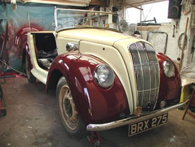 The Morris under restoration